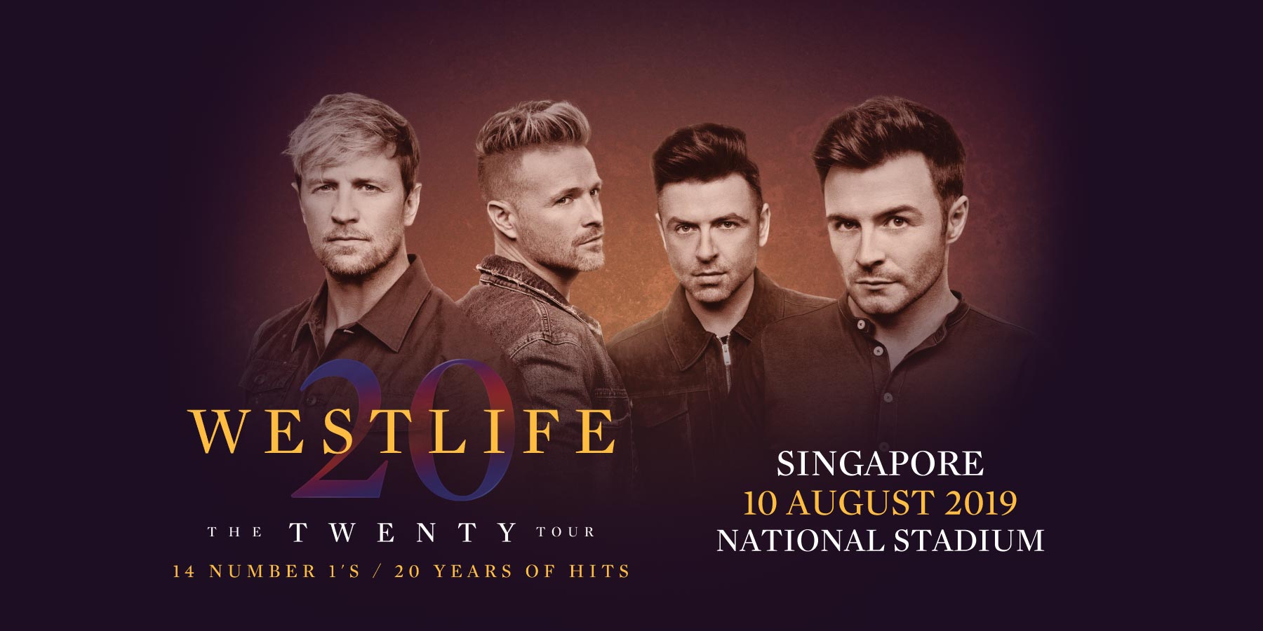 Westlife “The Twenty Tour” Banner
