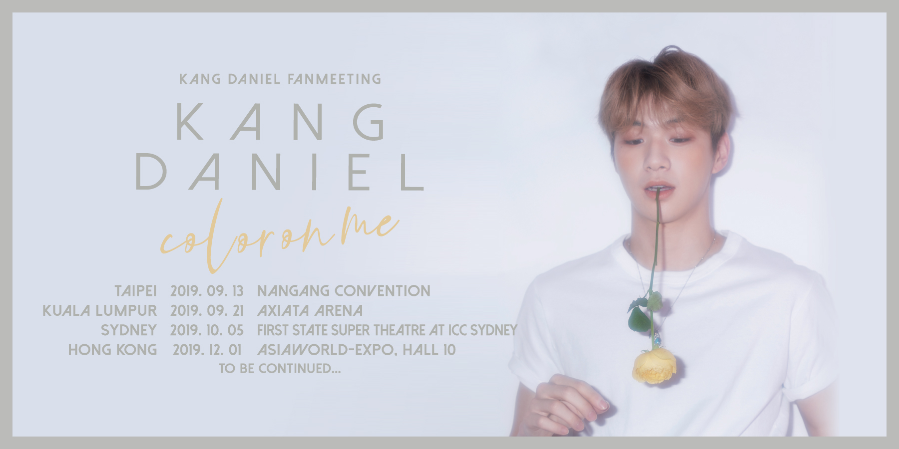KANG DANIEL FAN MEETING: COLOR ON ME Banner