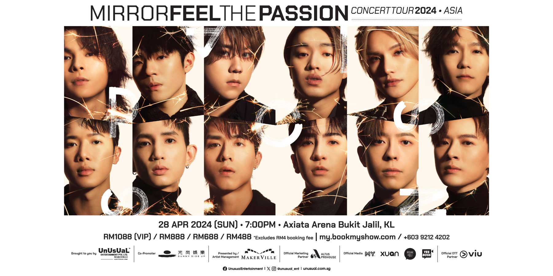 MIRROR FEEL THE PASSION CONCERT 2024 • ASIA - KUALA LUMPUR Banner