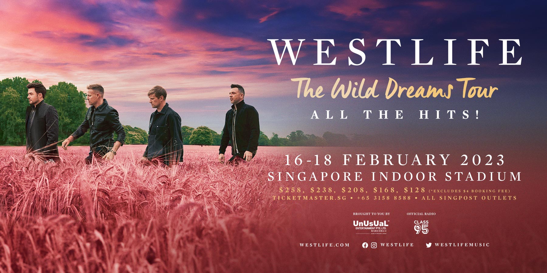 Westlife The Wild Dreams Tour Banner